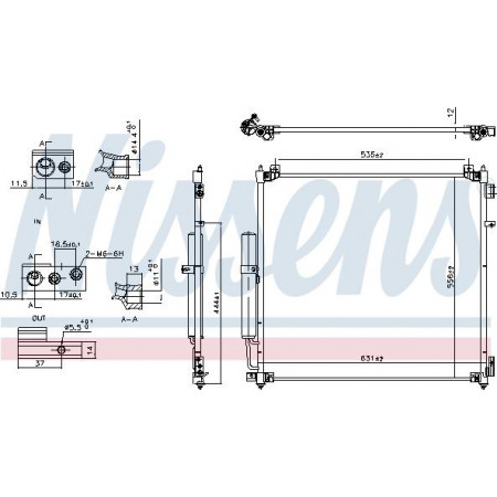 Condensator. climatizare A-C condenser aluminium LAND ROVER DEFENDER DISCOVERY V RANGE ROVER IV RANGE ROVER SPORT II 3.0-5 LAND ROVER RANGE ROVER IV (L405), Crossover, 08.2012 - Nissens 941164