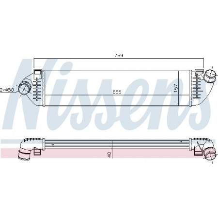Intercooler. Intercooler compressor VOLVO S80 II FORD C-MAX C-MAX II FOCUS C-MAX FOCUS II FOCUS III GALAXY II GRAND C-MAX K FORD MONDEO IV (BA7), Sedan, 03.2007 - 01.2015 Nissens 96481