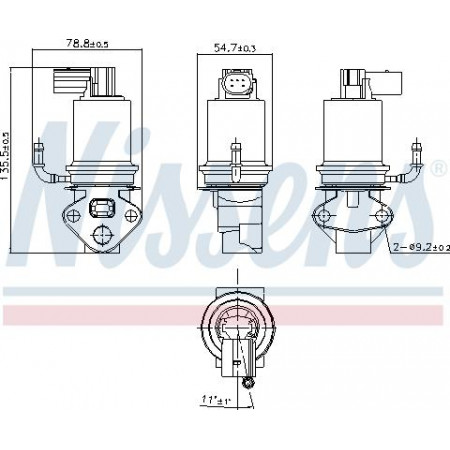 AGR-Ventil AGR-Ventil AUDI A3 SEAT ALHAMBRA ALTEA ALTEA XL LEON TOLEDO III SKODA OCTAVIA I OCTAVIA II VW BORA BORA VW NEW BEETLE (1Y7), Sabrioleta, 09.2002 - 12.2011 Nissens 98201