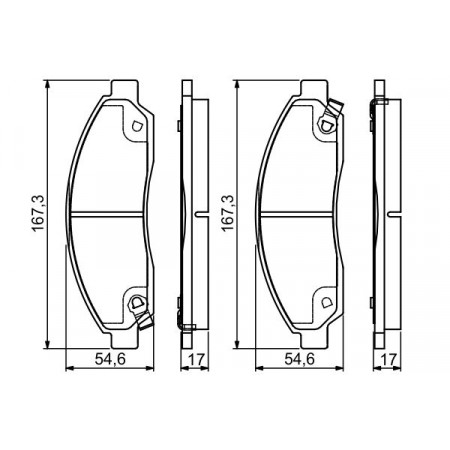 Remblokkenset schijfrem Remblokkenset voorzijde met montageinstructie passend. CHEVROLET COLORADO ISUZU D-MAX I 2.5D-3.7 05.02 ISUZU KB, Ridica, 07.2002 - BOSCH 0 986 495 159