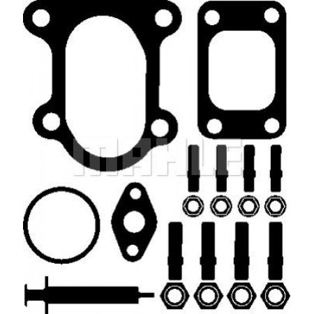 Assembly set. turbocharger Assembly kit turbocharger without syringe MERCEDES ATEGO ATEGO 2 VARIO VARIO B667 B MERCEDES-BENZ VARIO (814D), Cab with engine, 09.1996 - MAHLE 001 TA 18867 000