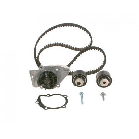 Conjunto de bomba de agua con correa de distribución Se adapta la correa tensora de bomba de agua del conjunto de distribución. CITROEN C3 II C8 EVASIÓN JUMPY I BOSCH 1 987 946 961