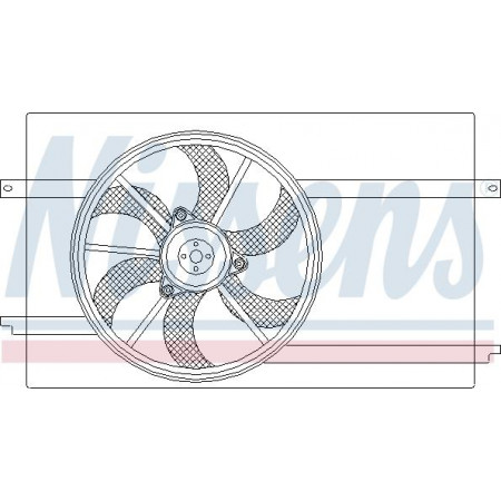 Ventilateur. radiateur Ventilateur de radiateur avec carter MITSUBISHI COLT CZC VI COLT VI SMART FORFOUR 1.1-1.5D 01.04-0 MITSUBISHI COLT (Z3_V), Fourgon à hayon, 08.2004 - 06.2012 Nissens 85593