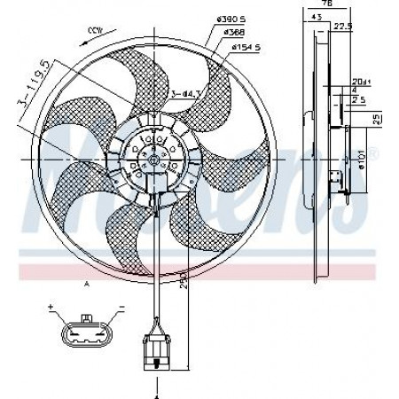Ventilateur. radiateur Ventilateur de radiateur OPEL ASTRA H ASTRA H CLASSIC ASTRA H GTC ZAFIRA B ZAFIRA B-MINIVAN 1.6-1 OPEL ASTRA H (A04), Berline, 01.2004 - 05.2014 Nissens 85784