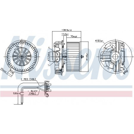 Admirador. compartimento de pasajeros Se adapta el soplador de aire. RENAULT MODUS 1,2-1,6 09,04-Nissens 87385