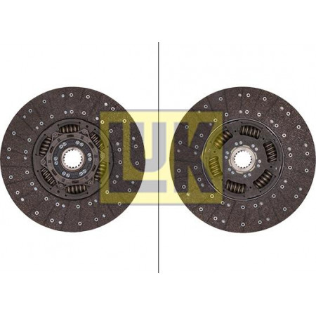 Disque d'embrayage organique de 430 mm adapté. MERCEDES ACTROS ACTROS MP2 - MP3 AXOR AXOR 2 OM457.910-OM926.990 04.96- MERCEDES-BENZ AXOR 2 (< 944.03), 10.2004 - LUK 343 0192 10