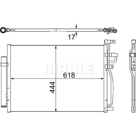 Condenseur de climatisation CHEVROLET CAPTIVA SPORT, Crossover, 01.2007 - MAHLE AC 489 000S