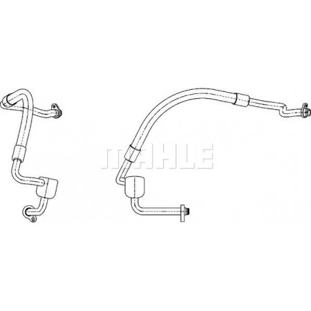 Klimaschlauchleitung vom Verdampfer zum Klimakompressor passt. FORD MOND FORD MONDEO IV (BA7), Schrägheck, 03.2007 - 01.2015 MAHLE AP 124 000P