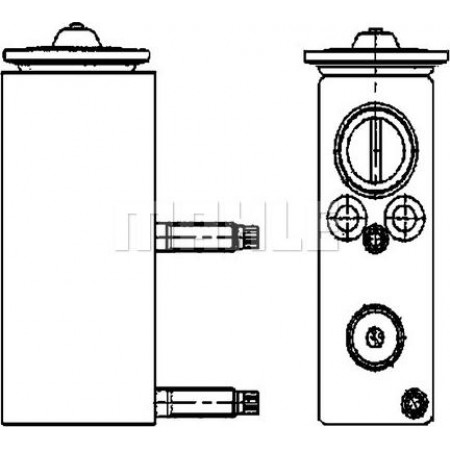 Válvula de expansión. Válvula de aire acondicionado CITROEN C5 III C6 PEUGEOT 407 407-KOMBI 1.6-3.0D 03.04- PEUGEOT 407 SW (6E_), Estate Van, 08.2004 - 12.2010 MAHLE AVE 70 000P