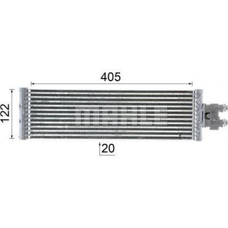 Radiador de refrigeración de aceite. Caja de cambios automática Se adapta radiador de aceite. MERCEDES V W447 VITO MIXTO DOBLE CABINA VITO TOURER W447 VITO MERCEDES-BENZ VITO Mixto (Doble Cabina) (W447), Furgoneta/familiar, 10.2014 - MAHLE CLC 64 000P