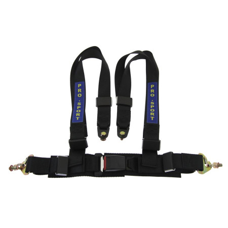 "Interieuruitrusting PASY SPORTOWE PRO SPORT 4 PUNKTOWE - ZWART 2""" SPEEDMAX PP-PS-002