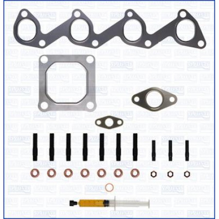 Ensemble de montage. turbocompresseur Kit de montage turbocompresseur avec joints FORD C-MAX FOCUS C-MAX FOCUS I FOCUS II 1.8D 03.01-09.12 FORD FOCUS Turnier (DNW), Touring, 02.1999 - 12.2007 Ajusa JTC11239