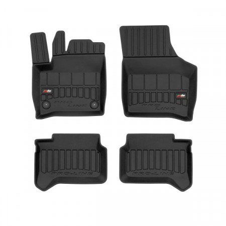 Rubberen vloermattenset Vloermatten TPE 4 stuks kanalen proLine 3D voor/achter set kleur zwart SKODA E-CITIGO 09.19-09.21 Hatchback-versie: Elektrisch FROGUM FRG 3D426177