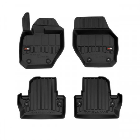 Gummi-Fußmatten-Set Fußmatten TPE 4 Stk. Kanäle ProLine 3D-Set Farbe Schwarz VOLVO V60 I ​​​​07.10-12.18 FROGUM BRD 3D425682