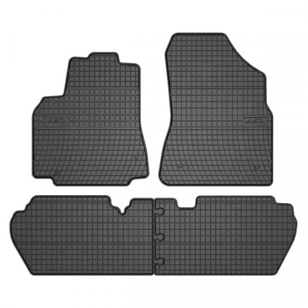 Set covorase cauciuc Floor mats Rubber 4 pcs BASIC front/rear set colour neagra CITROEN BERLINGO BERLINGO MULTISPACE BERLINGO/MINIVAN PEUGEOT PARTNER PARTNER ORIGIN/MINIVAN PARTNER TEPEE 07.96- Combi van FROGUM MMT A040 0633