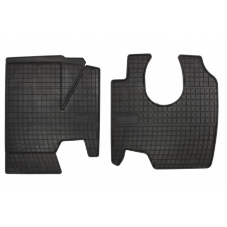 Alfombrilla de goma FROGUM, 2 uds. BASIC, color negro, adecuado para MERCEDES AXOR 01.02-10.04, Camión