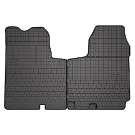 Alfombrilla de goma FROGUM, 2 uds. BASIC, delantero, conjunto, color negro, apto para NISSAN PRIMASTAR; OPEL VIVARO A; RENAULT TRAFIC II 02.01-, furgoneta