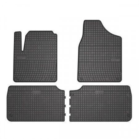 Alfombrilla de goma FROGUM, 4 uds. BASIC, delantero trasero, conjunto, color negro, apto para FORD GALAXY I; SEAT ALHAMBRA; VW SHARAN 03.95-03.10, furgoneta