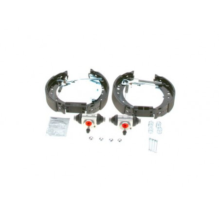 Jeu de mâchoires de frein Jeu de tambour de frein, cylindre de mâchoire, ressorts RENAULT CLIO II TWINGO II 1.2/1.5D 06.01- BOSCH 0 204 114 675