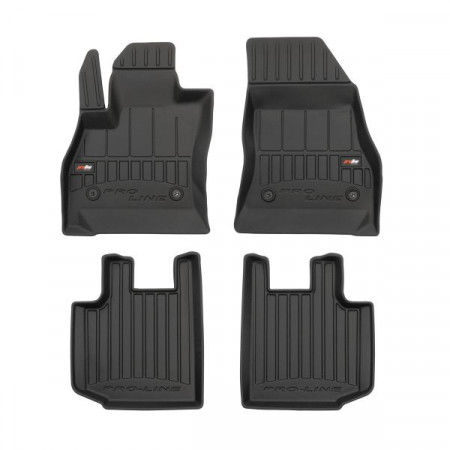Floor mats set TPE 4 pcs ducts proLine 3D front/rear set color black FIAT 500L 09.12- Minivan FROGUM FRG 3D409767
