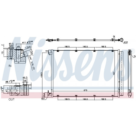 Condenser, climate control A/C condenser with dryer aluminum MERCEDES AMG GT C190 AMG GT R190 AMG GT X290 C A205 C C205 C W205 C T-MODEL S205 CLS C257 E A238 E C238 1.5-Electric 05.13- NISSENS NIS 940432