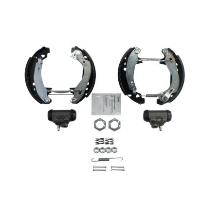 Set of brake shoes, set of brake drum, shoe cylinder, springs CITROEN AX SAXO PEUGEOT 106 I 106 II 1.0-Electric 06.91-07.04 BOSCH 0 204 114 028