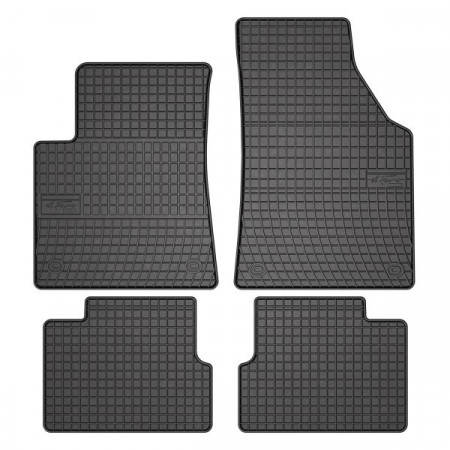 Jeu de tapis de sol Caoutchouc 4 pcs BASIC avant/arrière couleur noir JEEP CHEROKEE 11.13- SUV FROGUM MMT A040 547013