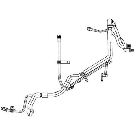 Tubo de pressão variável, ar condicionado Mangueira/tubo de ar condicionado do condensador ao vaporizador FORD TRANSIT 2.2D/2.4D 04.06-12.14 MAHLE AP 135 000P