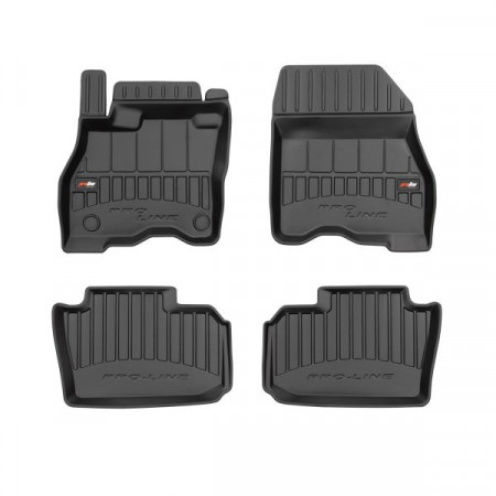 Juego alfombrillas goma Alfombrillas TPE 4uds conductos proLine 3D delantero/trasero color negro NISSAN LEAF 08.17- Hatchback FROGUM FRG 3D408876
