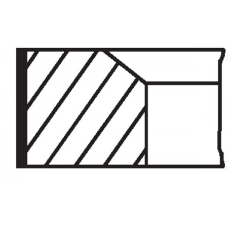 Set fasce elastiche Fasce elastiche da 9148 mm 236 236 236 4747 CATERPILLAR V VC CLARK C CY CONVEYANCER SS EICHER 3000 GEHL 5000 GROVE 20 HYSTER 100 40 60 70 80 H 3-53/4.203/AD4.203 MAHLE 043 20 V0