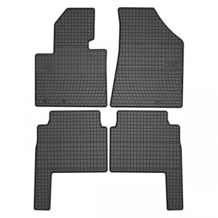 Set covorase cauciuc Floor mats Rubber 4 pcs BASIC front/rear set colour neagra KIA SORENTO II 11.09-12.15 SUV FROGUM MMT A040 0432