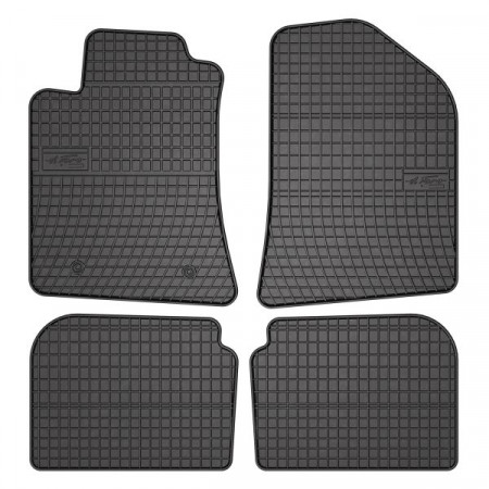 Jeu de tapis de sol Caoutchouc 4 pcs BASIC avant/arrière couleur noir TOYOTA AVENSIS 03.03-11.08 Liftback FROGUM MMT A040 0800