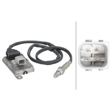 Sensor de NOx, catalizador de NOx Sensor de NOx SCANIA K LPGRS N BUS PGRT DC07.101-OC13.101 01.13- HELLA 6PN358 186-001