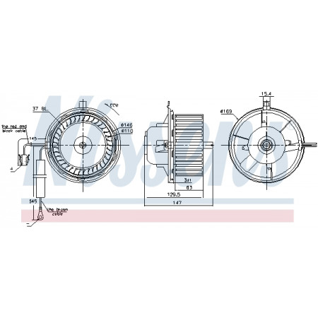 Ventilateur habitacle Souffleur d'air VW GOLF III GOLF IV VENTO 1.4-Électrique 08.91-06.02 NISSENS NIS 87404