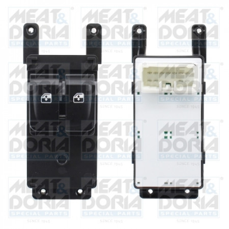 Comutator,macara geam Car window regulator switch front L HYUNDAI I20 I 1.1D-1.4D 08.08-12.15 MEAT &amp; DORIA MD26502