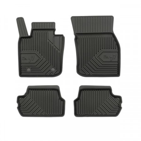 Set of rubber mats Floor mats TPE 4 pcs ducts No. 77 front/rear set color black MINI F55 F56 09.13- FROGUM FRG77408661